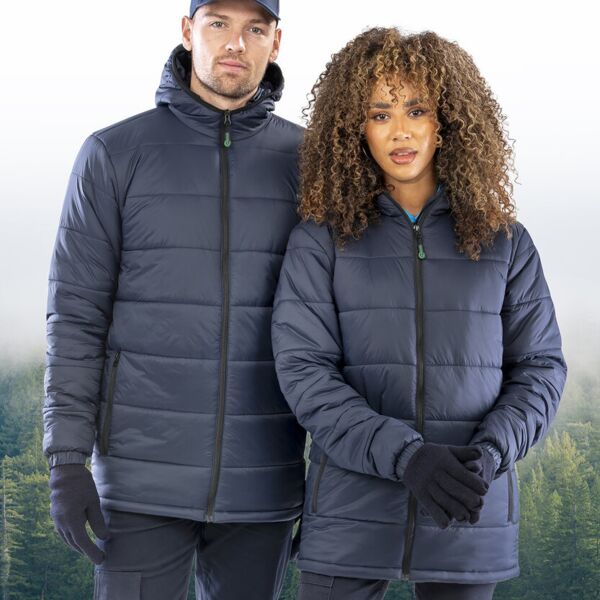 Recycled hooded padded parka Thumbnail