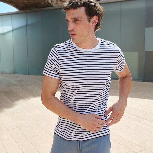 Unisex striped T Thumbnail