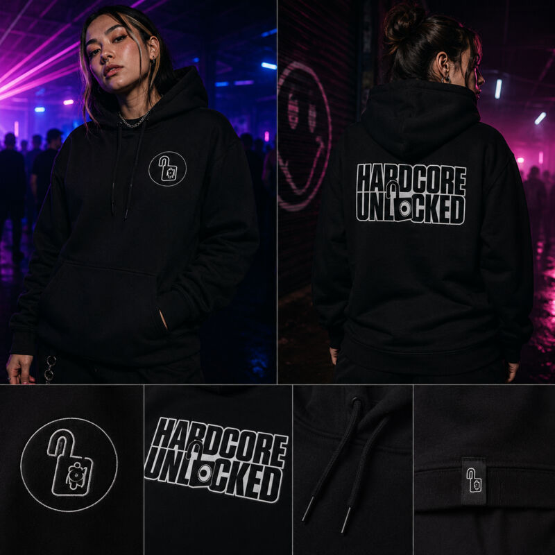 Hardcore Hoodie (Black) Thumbnail