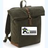 Quadra Heritage Waxed Canvas Backpack Thumbnail