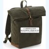 Quadra Heritage Waxed Canvas Backpack Thumbnail