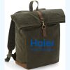 Quadra Heritage Waxed Canvas Backpack Thumbnail