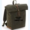 Quadra Heritage Waxed Canvas Backpack Thumbnail